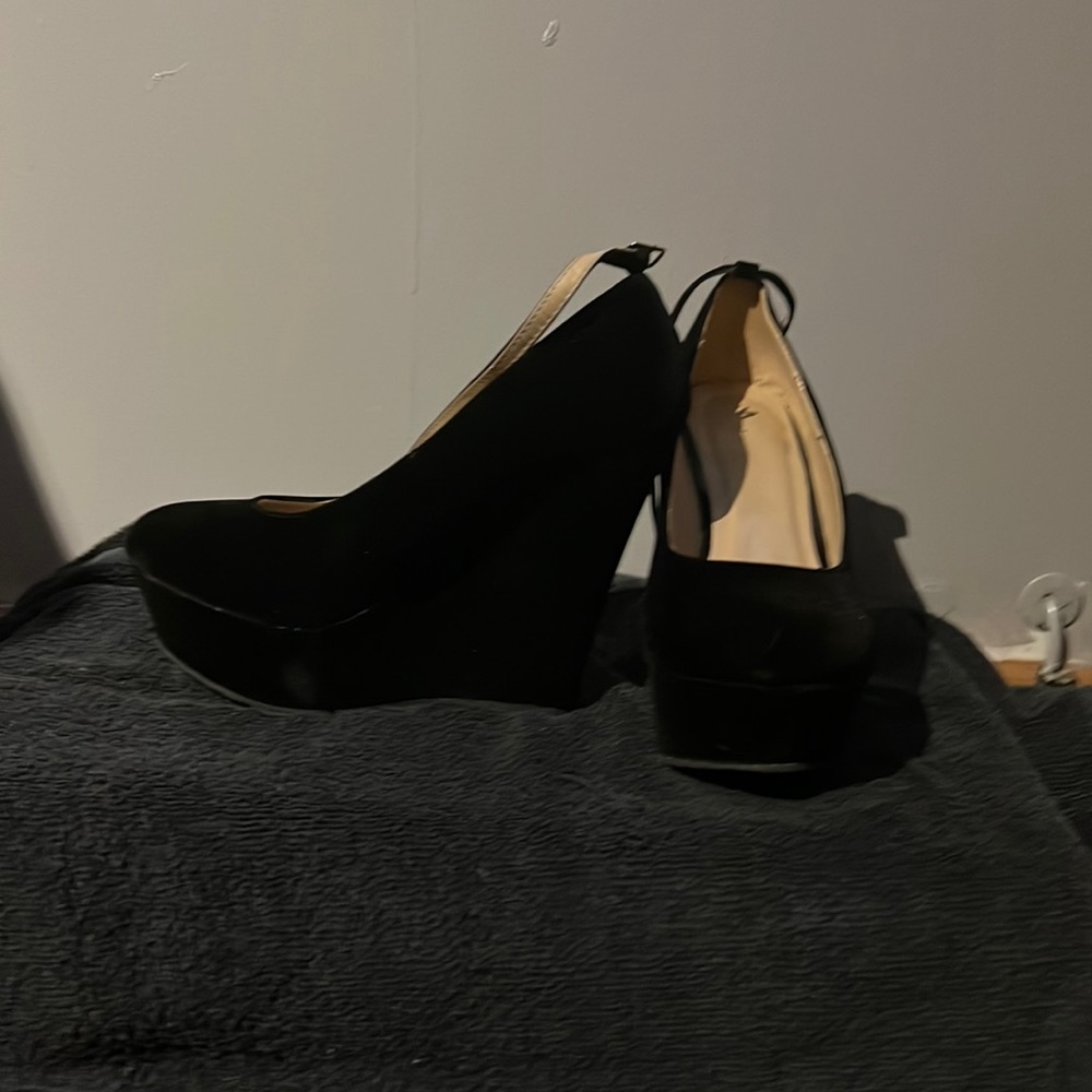Black suede